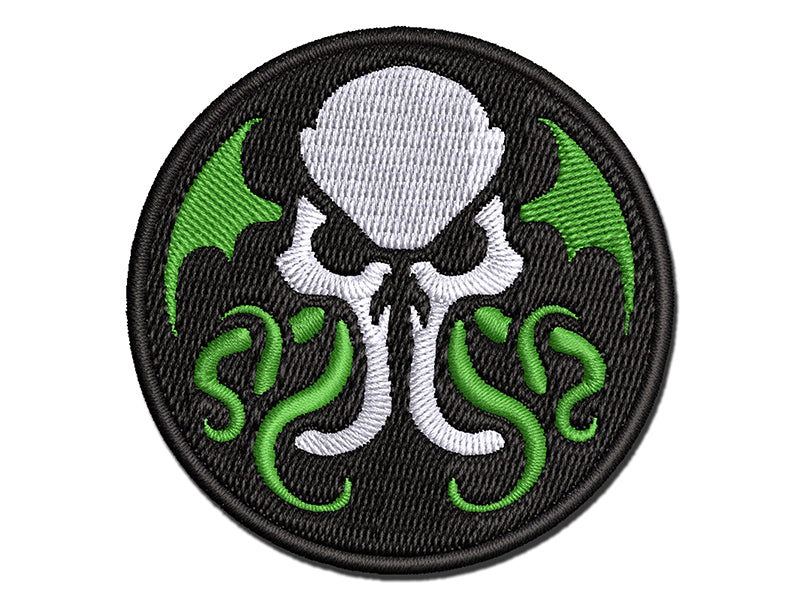 Cthulhu Eldritch Horror Scary Multi-Color Embroidered Iron-On or Hook & Loop Patch Applique