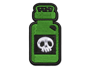 Poison Potion Bottle Multi-Color Embroidered Iron-On or Hook & Loop Patch Applique