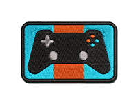 Video Game Controller Icon Multi-Color Embroidered Iron-On or Hook & Loop Patch Applique