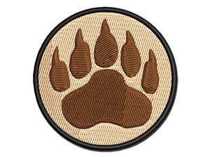 Grizzly Bear Claw Paw Multi-Color Embroidered Iron-On or Hook & Loop Patch Applique