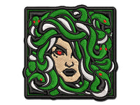 Snake Haired Gorgon Medusa Greek Myth Multi-Color Embroidered Iron-On or Hook & Loop Patch Applique