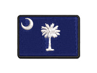 South Carolina State Flag Multi-Color Embroidered Iron-On or Hook & Loop Patch Applique