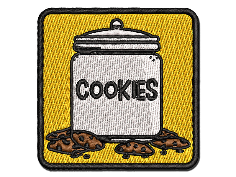 Cookie Jar Multi-Color Embroidered Iron-On or Hook & Loop Patch Applique