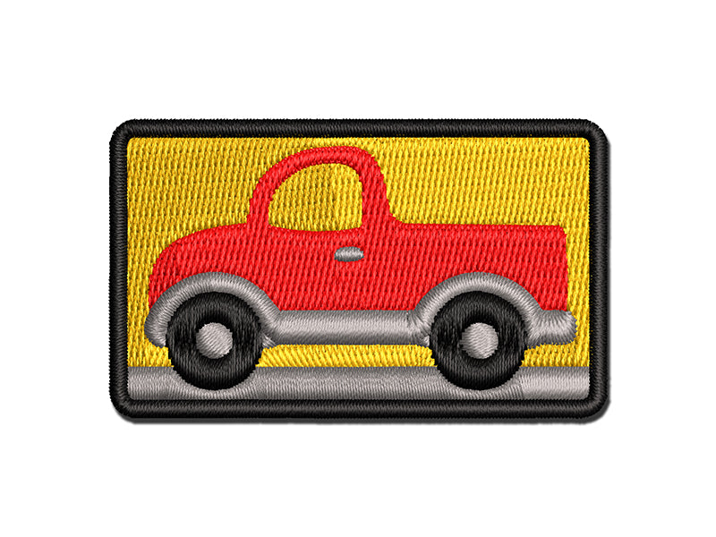 Cute Truck Multi-Color Embroidered Iron-On or Hook & Loop Patch Applique