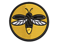 Flying Firefly Lightning Bug Multi-Color Embroidered Iron-On or Hook & Loop Patch Applique