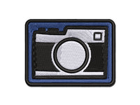 Point and Shoot Camera Photography Multi-Color Embroidered Iron-On or Hook & Loop Patch Applique