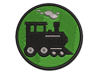 Locomotive Railway Train Engine Multi-Color Embroidered Iron-On or Hook & Loop Patch Applique