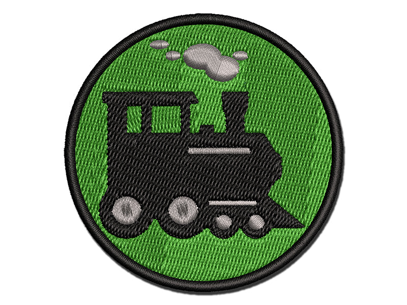 Locomotive Railway Train Engine Multi-Color Embroidered Iron-On or Hook & Loop Patch Applique