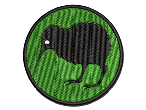 New Zealand Kiwi Bird Multi-Color Embroidered Iron-On or Hook & Loop Patch Applique