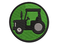 Tractor Farm Vehicle Multi-Color Embroidered Iron-On or Hook & Loop Patch Applique