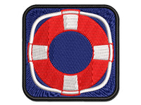 Nautical Lifesaver Buoy Preserver Multi-Color Embroidered Iron-On or Hook & Loop Patch Applique