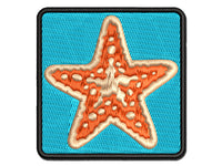 Detailed Starfish Ocean Beach Multi-Color Embroidered Iron-On or Hook & Loop Patch Applique