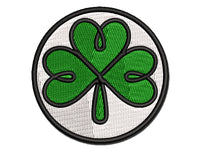 Three Leaf Clover Shamrock Tribal Celtic Knot Multi-Color Embroidered Iron-On or Hook & Loop Patch Applique