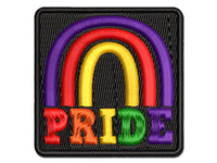 Pride Fun Rainbow LGBTQ Multi-Color Embroidered Iron-On or Hook & Loop Patch Applique