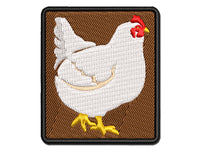 Plump Strutting Hen Chicken Multi-Color Embroidered Iron-On or Hook & Loop Patch Applique