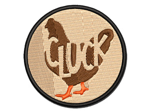 Chicken Hen Cluck Farm Animal Multi-Color Embroidered Iron-On or Hook & Loop Patch Applique