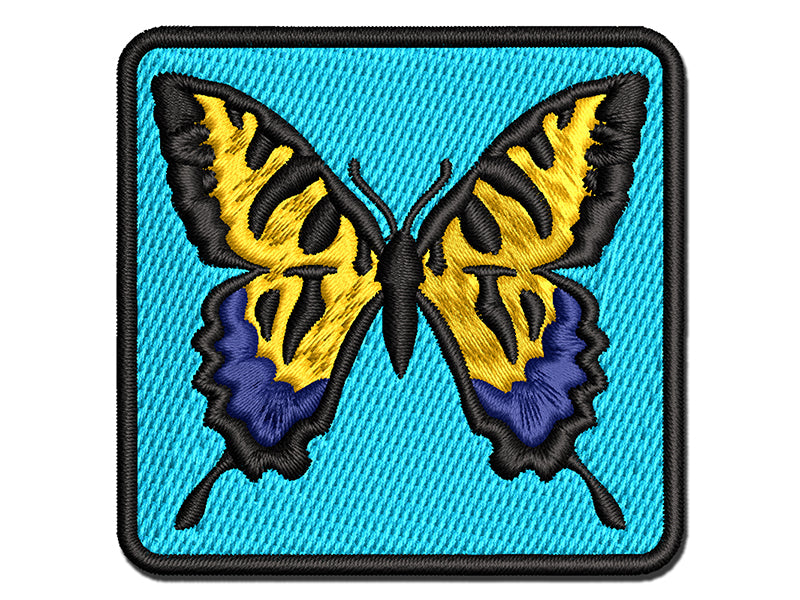 Tiger Swallowtail Butterfly Insect Bug Multi-Color Embroidered Iron-On or Hook & Loop Patch Applique