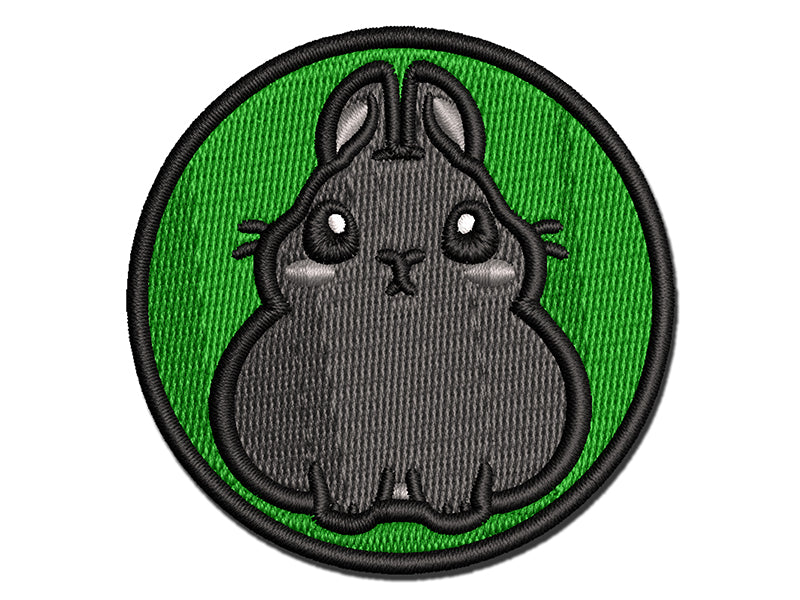 Pygmy Rabbit Bunny Cute Multi-Color Embroidered Iron-On or Hook & Loop Patch Applique