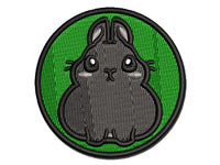 Pygmy Rabbit Bunny Cute Multi-Color Embroidered Iron-On or Hook & Loop Patch Applique