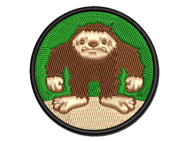 Bigfoot Sasquatch Cryptozoology Multi-Color Embroidered Iron-On or Hook & Loop Patch Applique