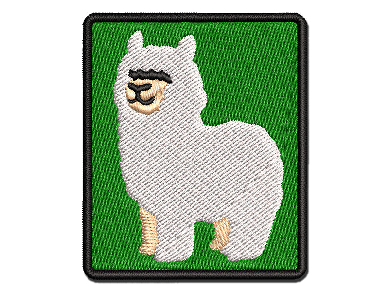 Cute Alpaca is Fluffy and Fuzzy Multi-Color Embroidered Iron-On or Hook & Loop Patch Applique