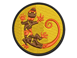 Southwest Native American Lizard Reptile Spirit Animal Multi-Color Embroidered Iron-On or Hook & Loop Patch Applique