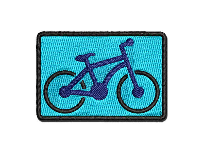 Mountain Bike Bicycle Cyclist Cycling Multi-Color Embroidered Iron-On or Hook & Loop Patch Applique