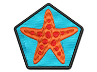 Starfish Sea Star Multi-Color Embroidered Iron-On or Hook & Loop Patch Applique