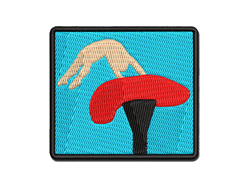 Vault Artistic Gymnastics Multi-Color Embroidered Iron-On or Hook & Loop Patch Applique