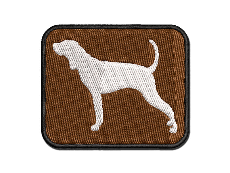 American English Coonhound Dog Solid Multi-Color Embroidered Iron-On or Hook & Loop Patch Applique