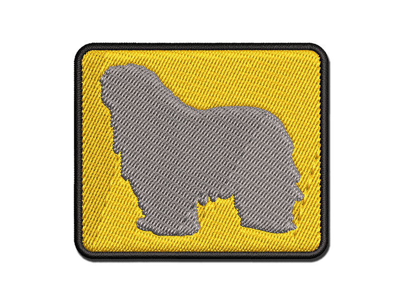 Bergamasco Sheepdog Dog Solid Multi-Color Embroidered Iron-On or Hook & Loop Patch Applique