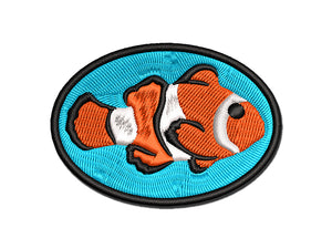 Clownfish Clown Fish Multi-Color Embroidered Iron-On or Hook & Loop Patch Applique