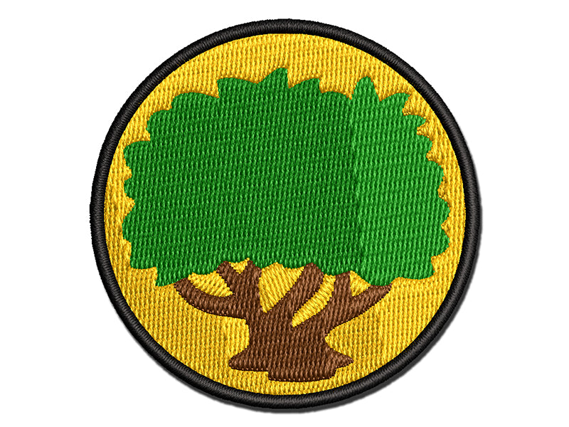 Bush Shrub Garden Forest Plant Multi-Color Embroidered Iron-On or Hook & Loop Patch Applique