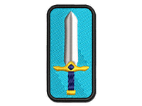 Sword Blade Fighter Fantasy Weapon Multi-Color Embroidered Iron-On or Hook & Loop Patch Applique