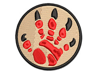 Dragon Claw Footprint Talon Multi-Color Embroidered Iron-On or Hook & Loop Patch Applique