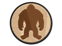 Hairy Bigfoot Sasquatch Standing Silhouette Multi-Color Embroidered Iron-On or Hook & Loop Patch Applique