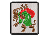 Krampus Christmas Monster Demon Devil Multi-Color Embroidered Iron-On or Hook & Loop Patch Applique