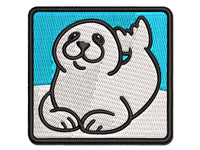 Baby Harp Seal Multi-Color Embroidered Iron-On or Hook & Loop Patch Applique