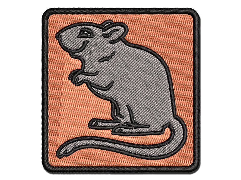 Gerbil Rodent Pet Multi-Color Embroidered Iron-On or Hook & Loop Patch Applique