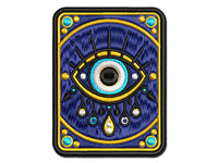 Nazar Evil Eye Ward Protection Symbol Charm Curse Magic Multi-Color Embroidered Iron-On or Hook & Loop Patch Applique