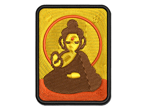 Buddha Siddhartha Gautama Buddhist Buddhism Multi-Color Embroidered Iron-On or Hook & Loop Patch Applique