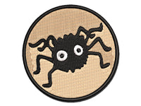 Fuzzy Cartoon Bug Spider Multi-Color Embroidered Iron-On or Hook & Loop Patch Applique