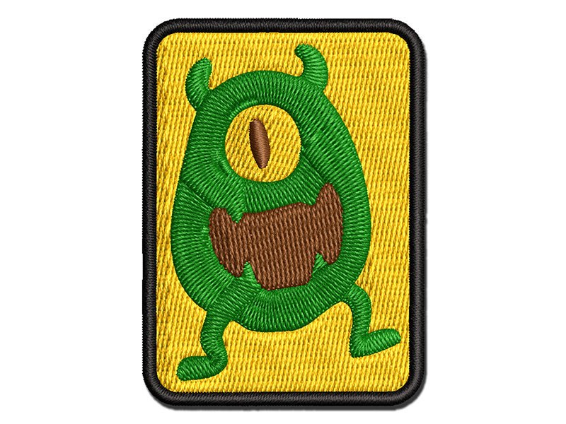 One Eyed Monster Creature Multi-Color Embroidered Iron-On or Hook & Loop Patch Applique