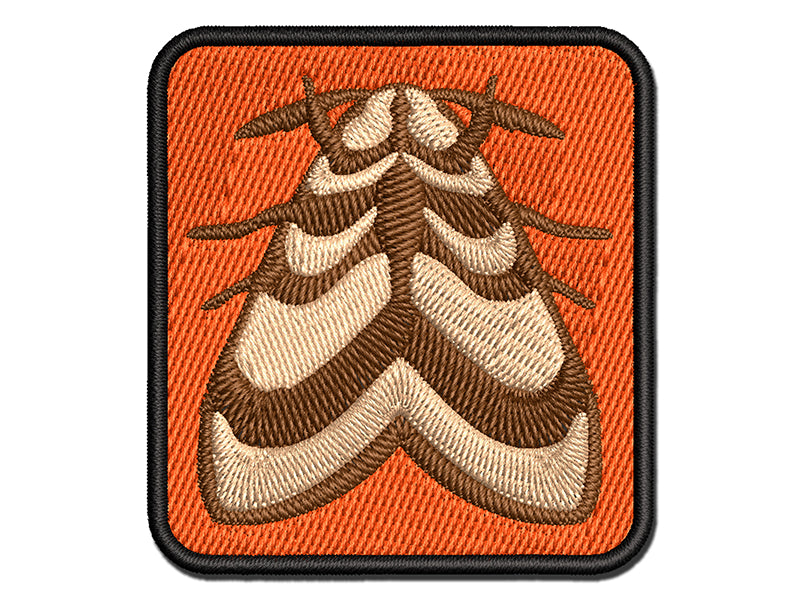 Resting Moth Bug Insect Multi-Color Embroidered Iron-On or Hook & Loop Patch Applique