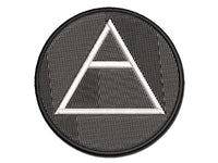 Triangle Witch Symbol Air Wicca Element Multi-Color Embroidered Iron-On or Hook & Loop Patch Applique