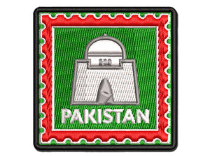 Pakistan Travel Mazar-e-Quaid Jinnah Mausoleum Multi-Color Embroidered Iron-On or Hook & Loop Patch Applique