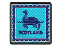 Scotland Travel Loch Ness Monster Nessie Multi-Color Embroidered Iron-On or Hook & Loop Patch Applique