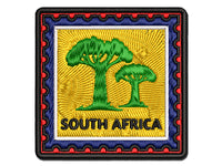 South Africa Travel Baobab Trees Multi-Color Embroidered Iron-On or Hook & Loop Patch Applique