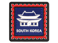 South Korea Travel Gyeongbokgung Palace Multi-Color Embroidered Iron-On or Hook & Loop Patch Applique