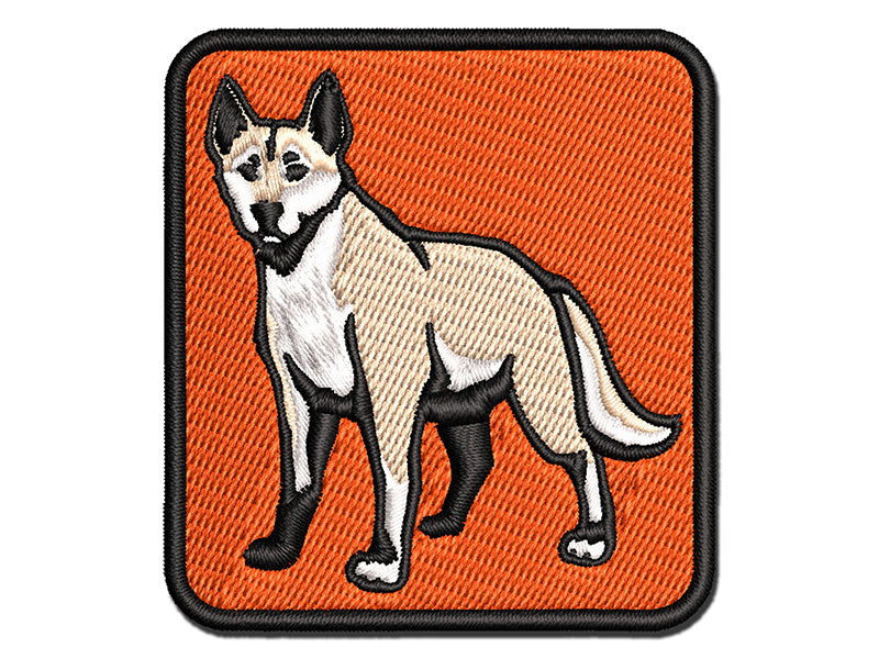 Dingo Australian Wild Dog Multi-Color Embroidered Iron-On or Hook & Loop Patch Applique